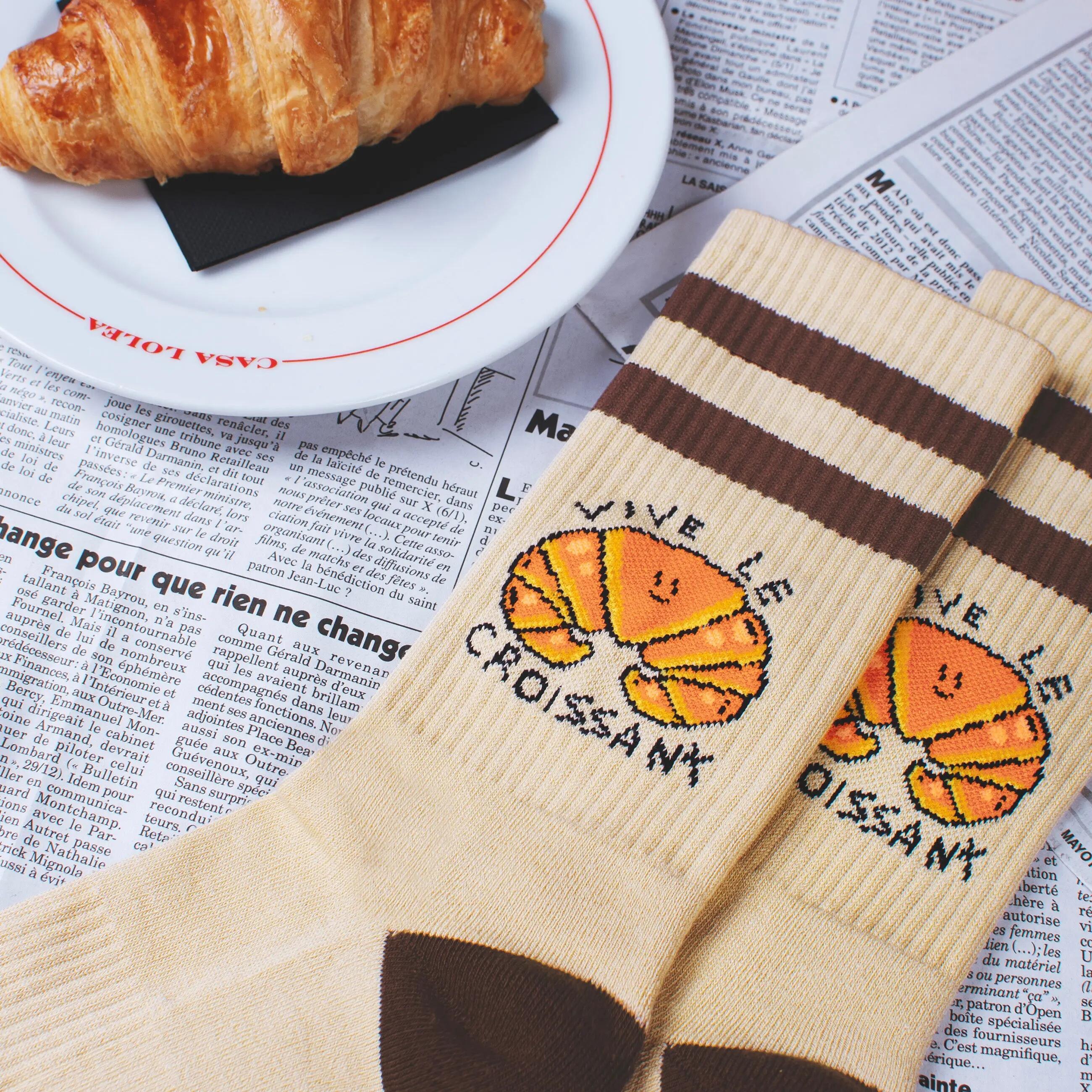 Vive Le Croissant - Calze divertenti streetwear 8/8