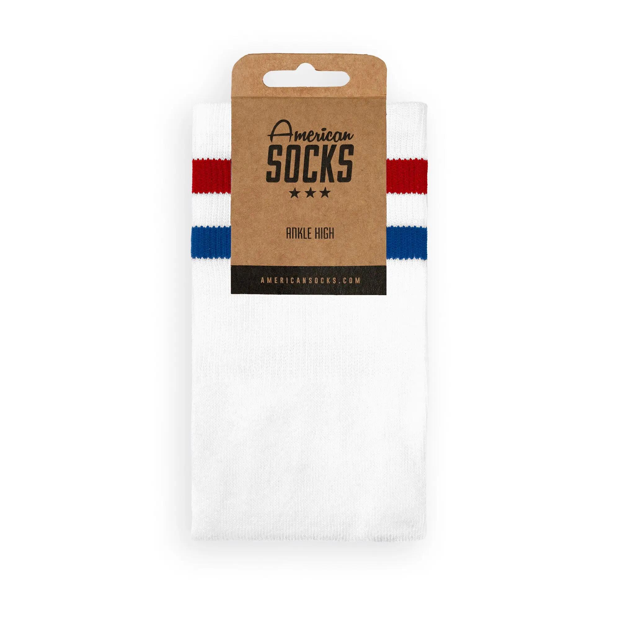 Delorean - Chaussettes de sport rétro basses à rayures 2/6