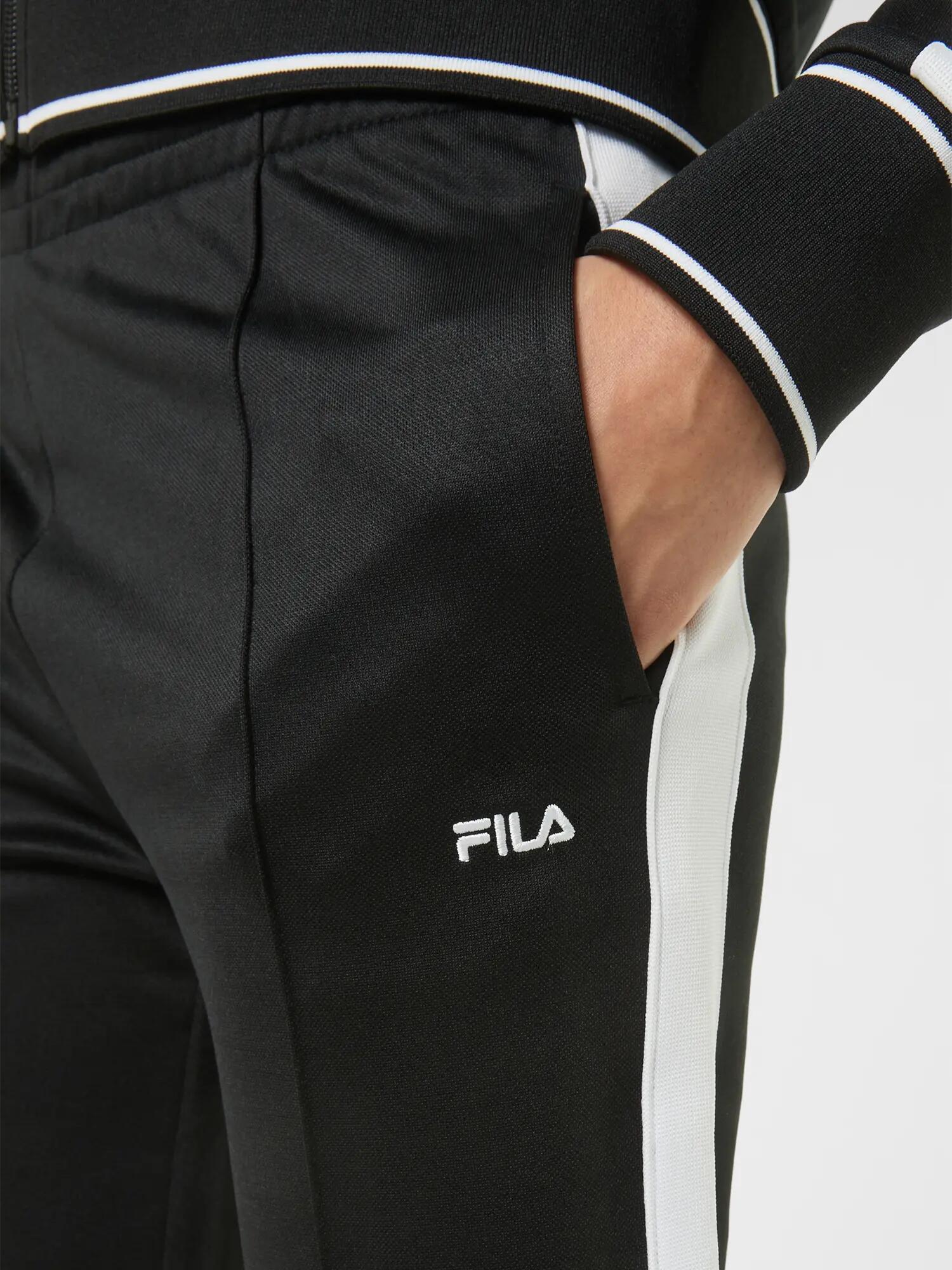 Pantaloni Tuta FILA Sagano Gamba Dritta Coulisse Tessuto Poliestere Nero L 5/7