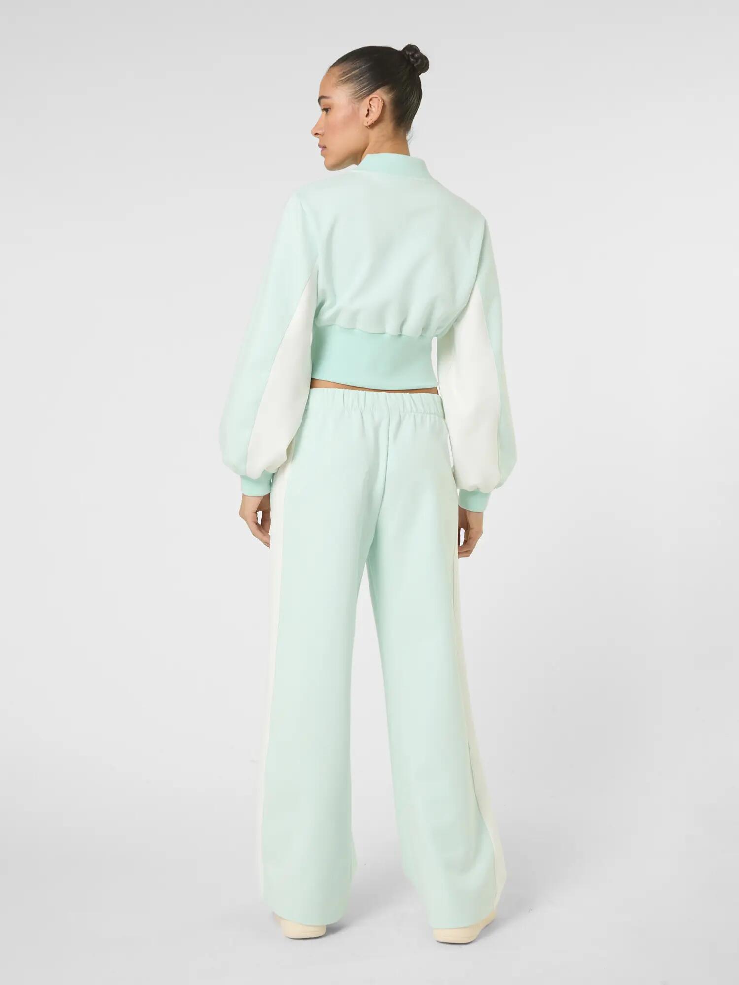 LECORE wide contrast panel scuba track pants 4/7