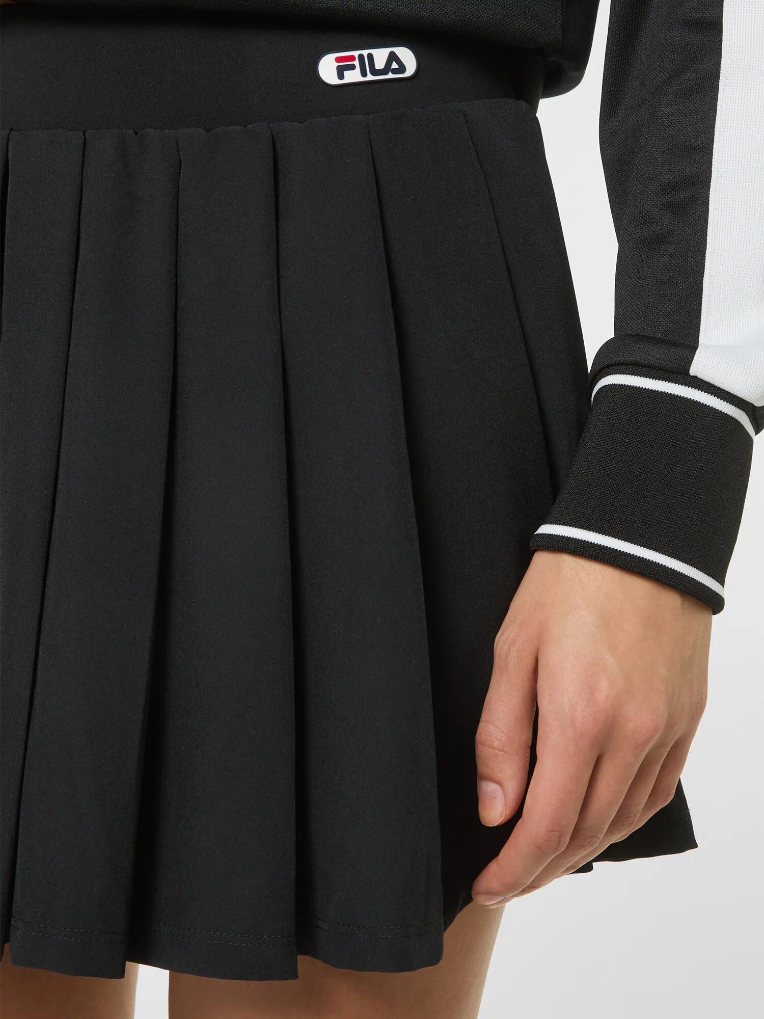 Saia de tênis FILA FERRAGLIA Pleated Tennis Skirt plissada Saias de femininas 5/7