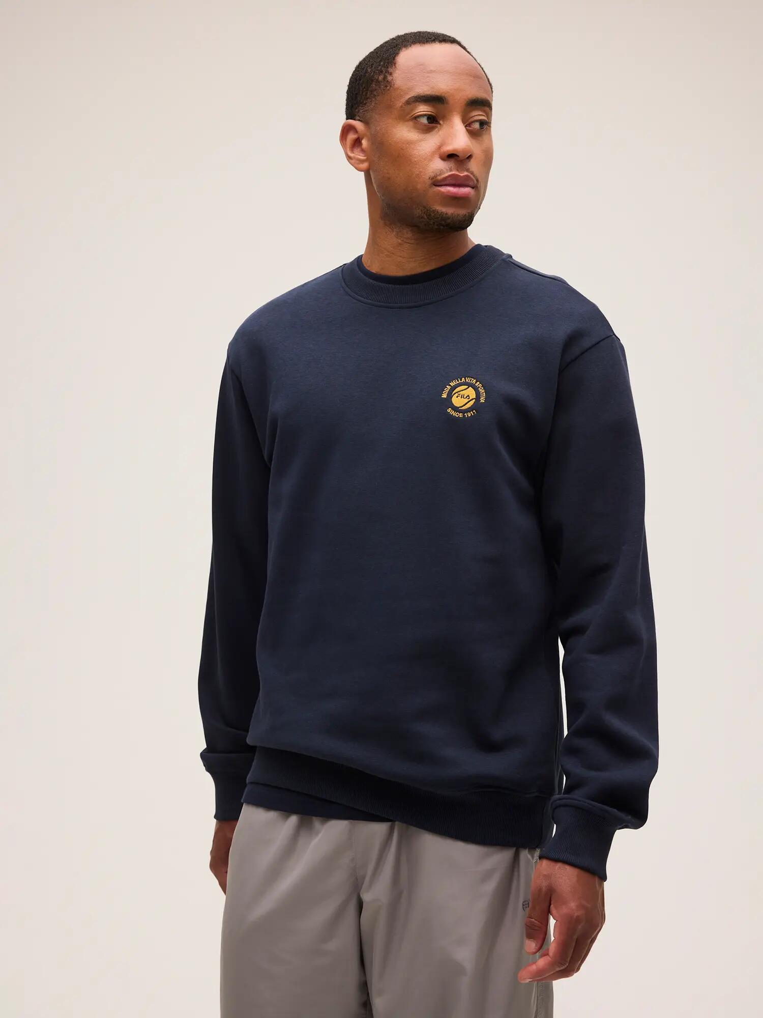 ANDALO relaxed graphic brushed sweatshirt 7/7
