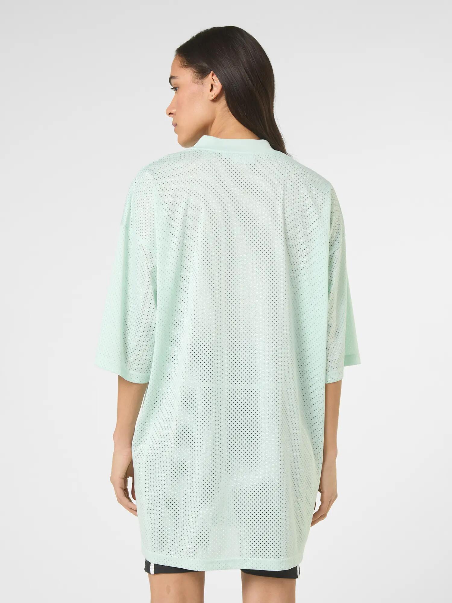 CAPALLE oversized v-neck mesh t-shirt dress 4/7