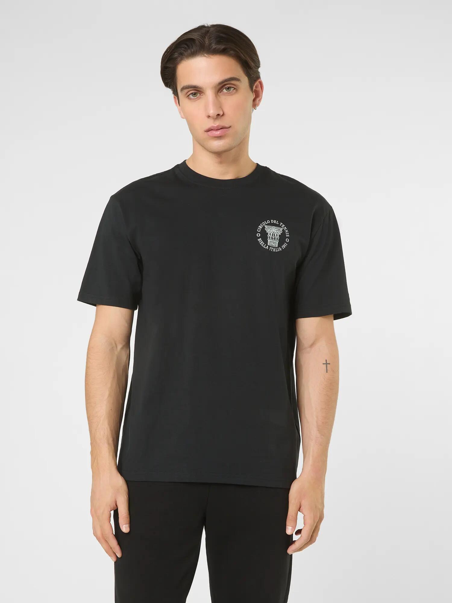 Camisetas FILA Pignone masculinas de gola redonda 100% algodão 6/7