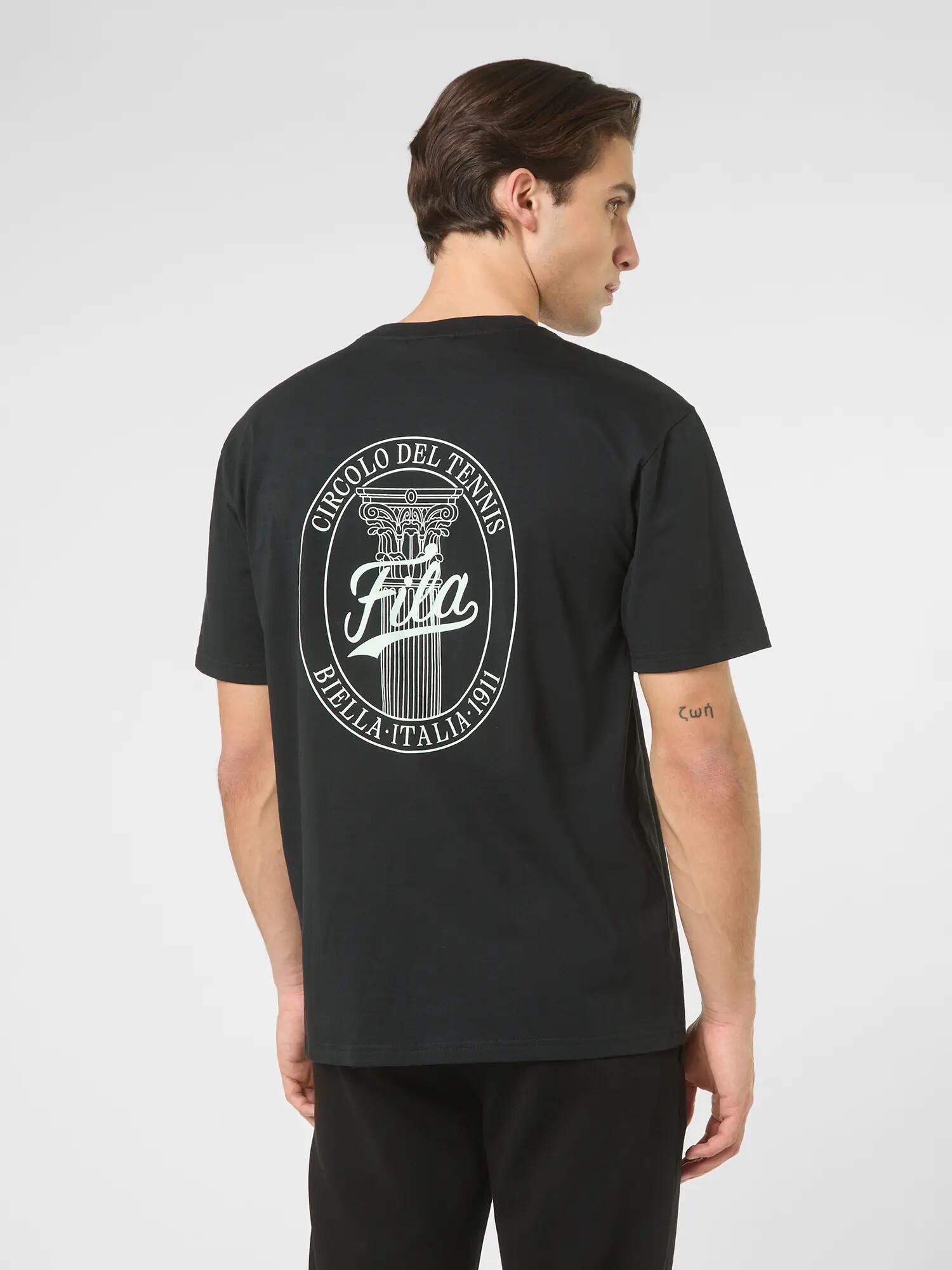 Camisetas FILA Pignone masculinas de gola redonda 100% algodão 4/7