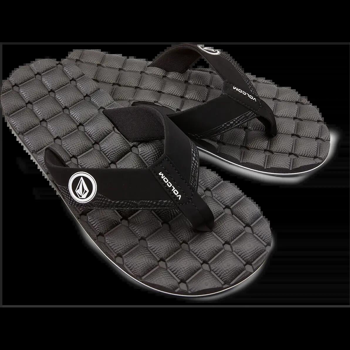 Sapatilhas de skate Volcom Recliner Preto Branco 1/2