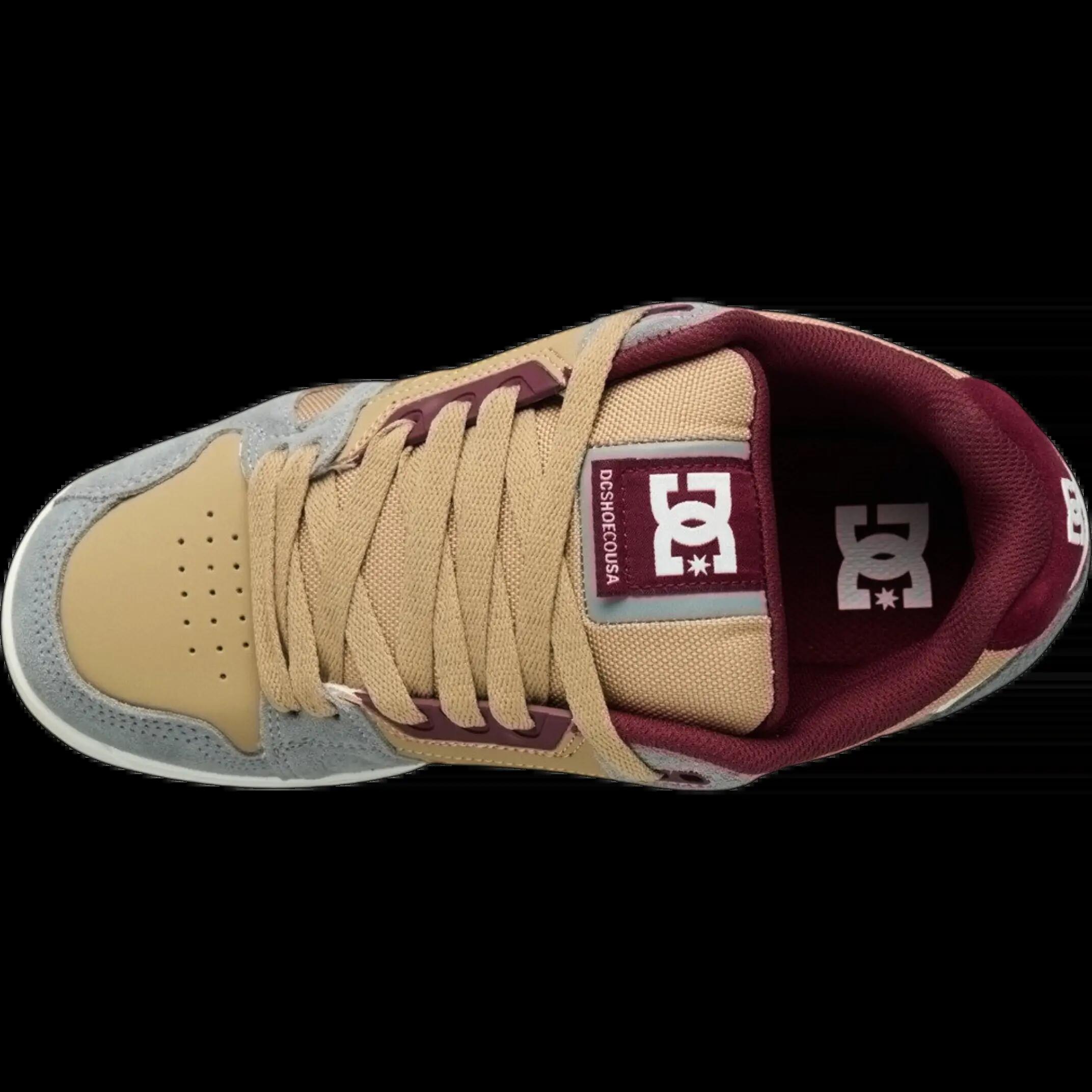 Zapatillas de skate DC Stag Beige Gris 4/4