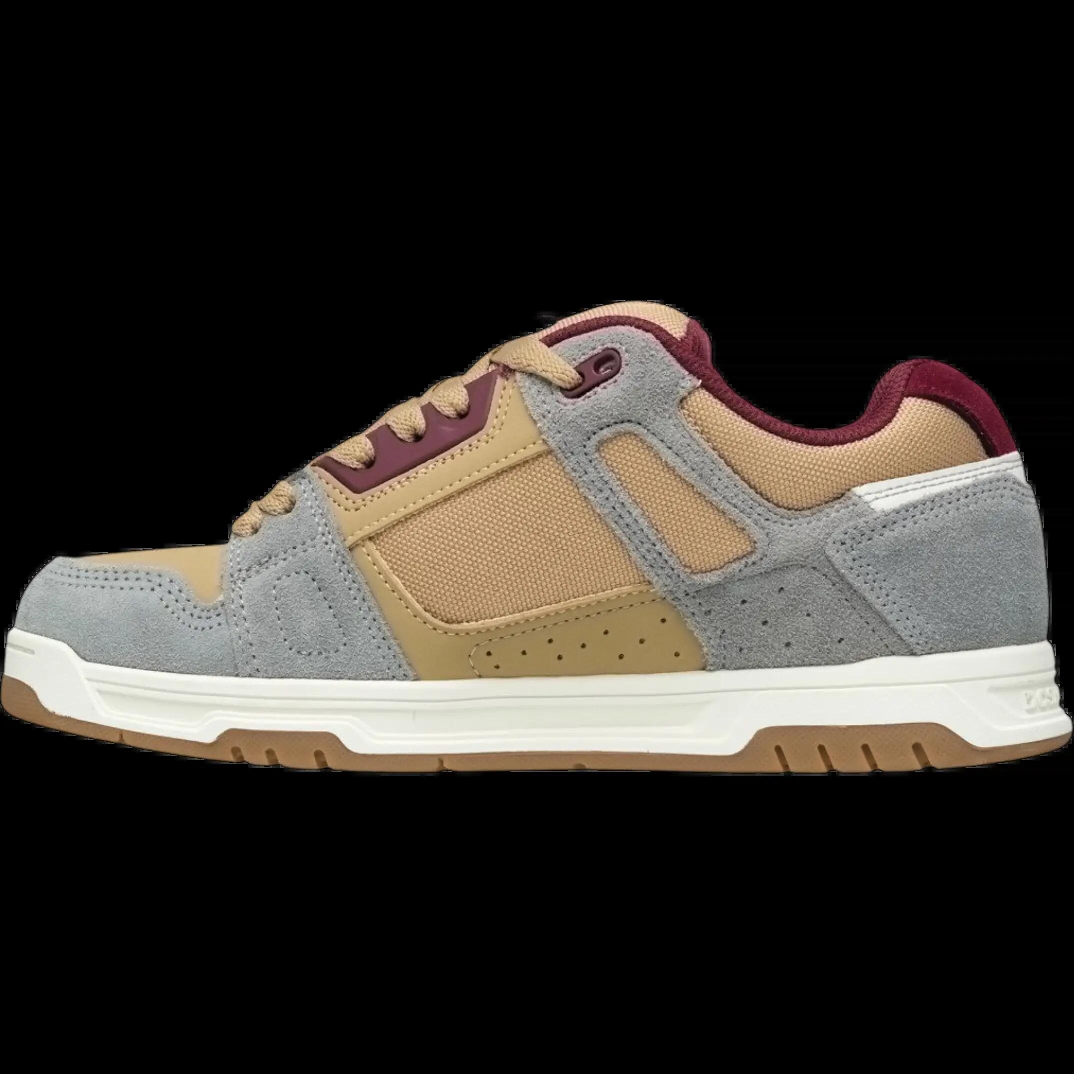 Zapatillas de skate DC Stag Beige Gris 3/4