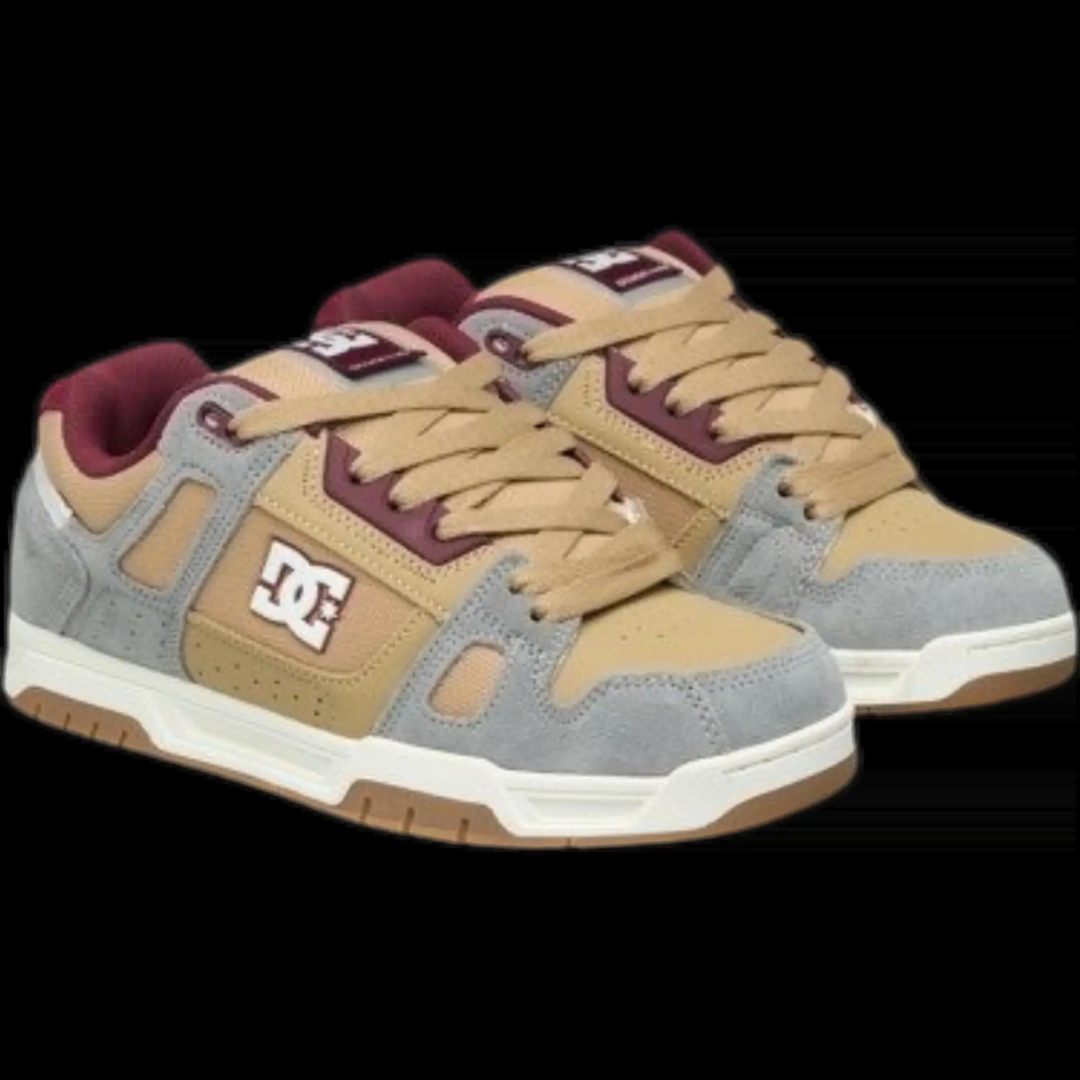 Zapatillas de skate DC Stag Beige Gris 2/4
