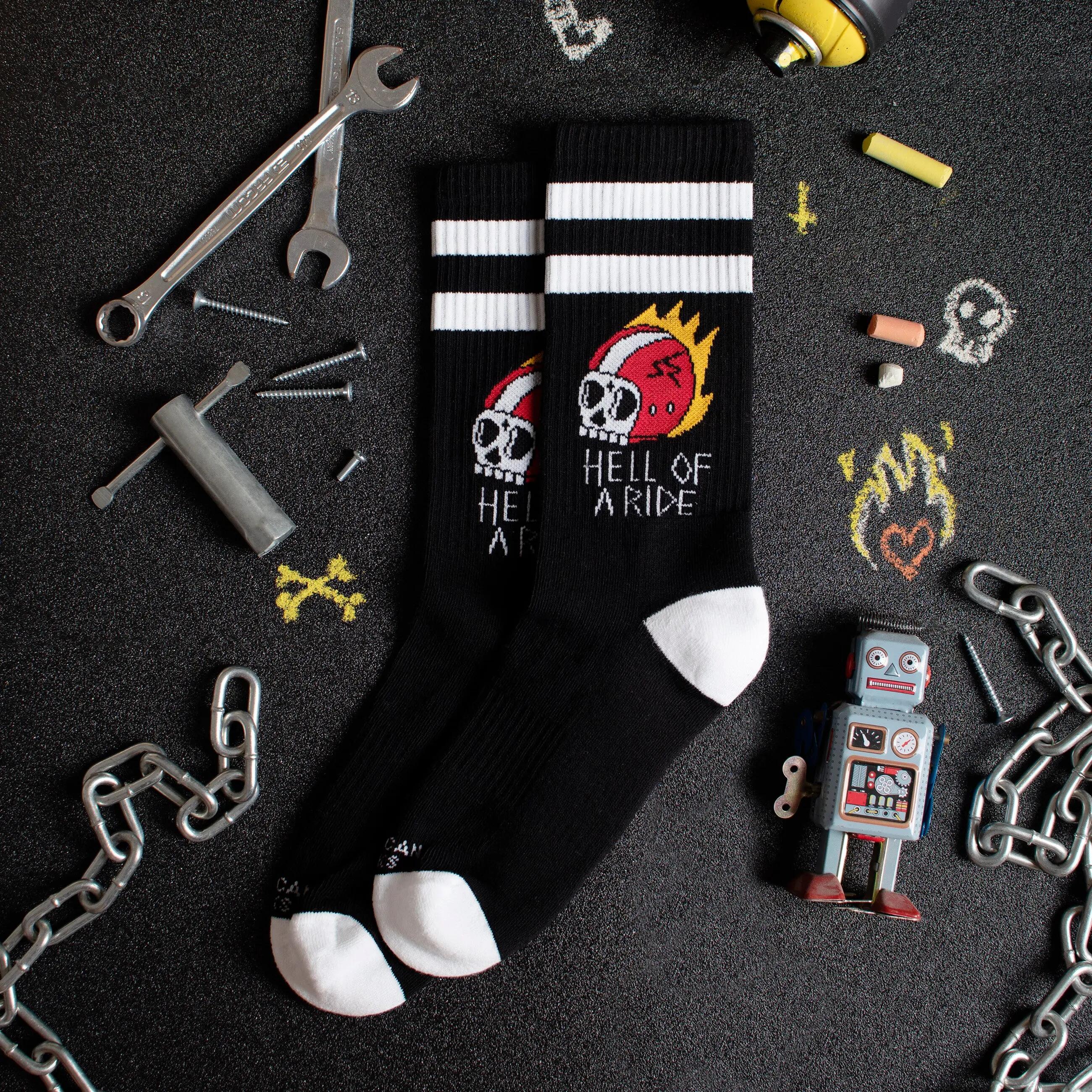Hell Of A Ride - Calze divertenti streetwear 7/8