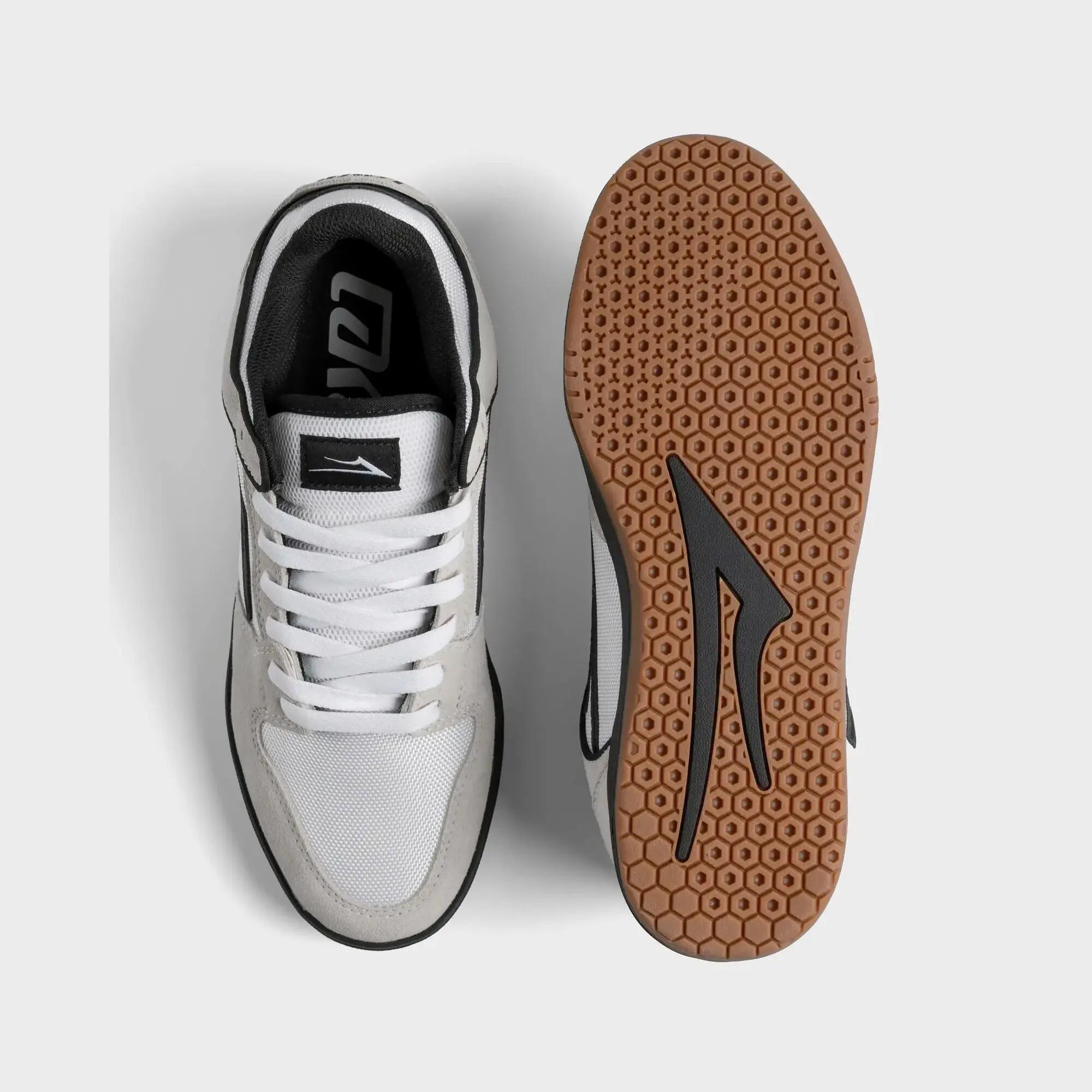 Sapatilhas de skate Lakai Telford Low Branco Preto 4/8