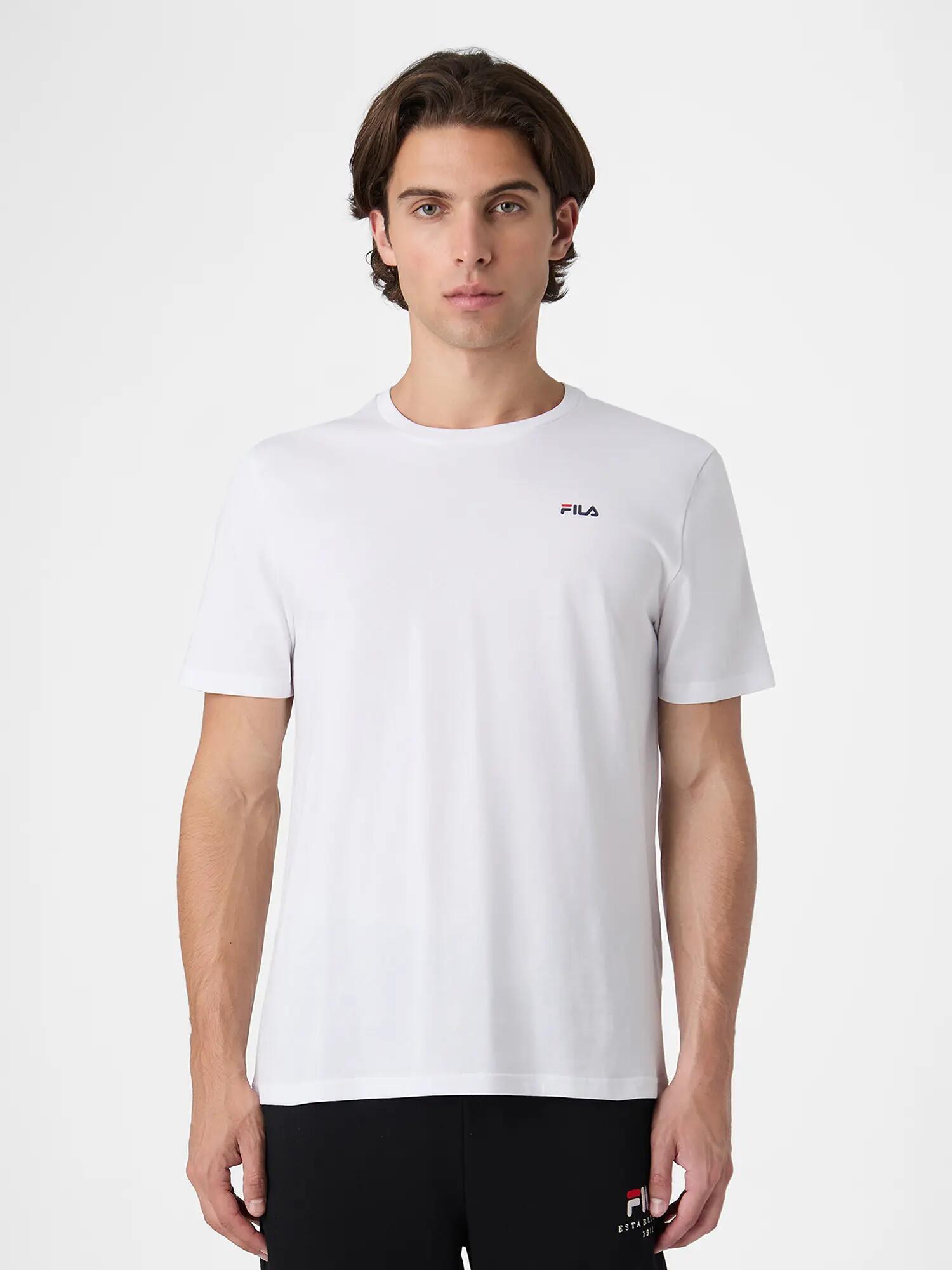 Brod katoenen Tshirt voor heren (set van 2) (Wit, Zwart) 10/12