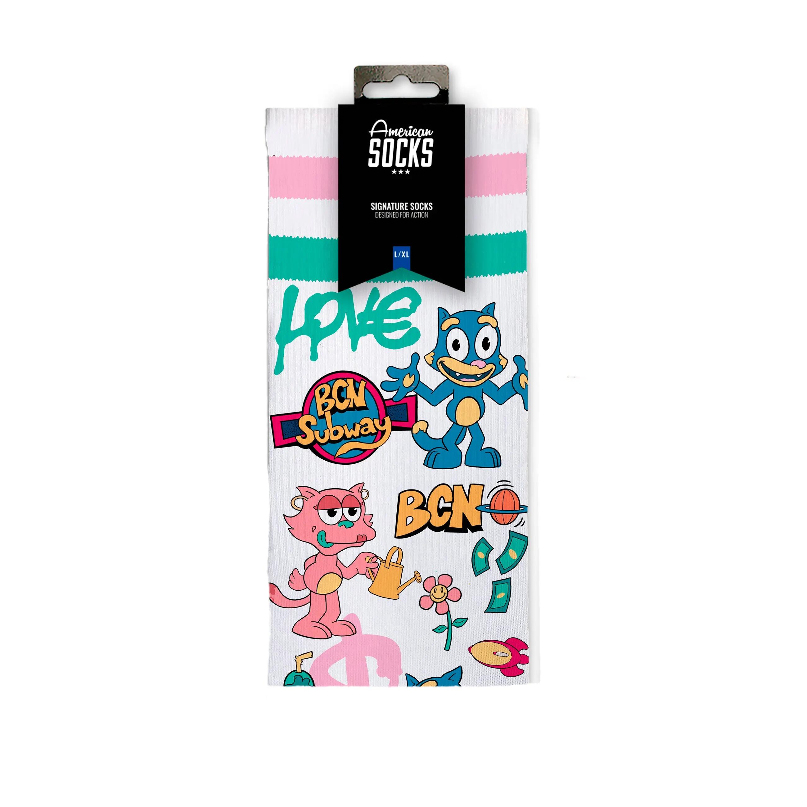Calcetines Calze American Socks Copy Cat 9/9