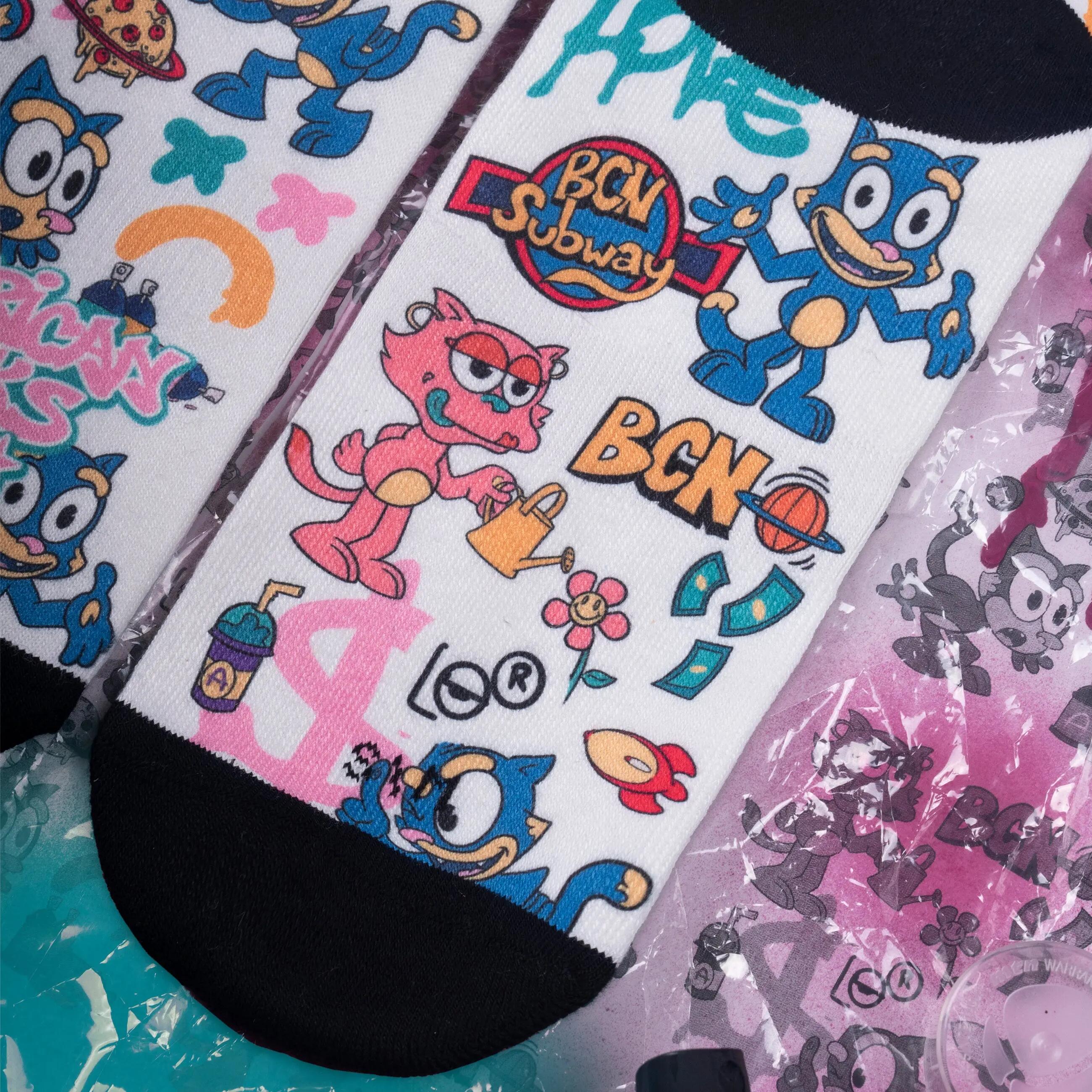 Calcetines Calze American Socks Copy Cat 8/9