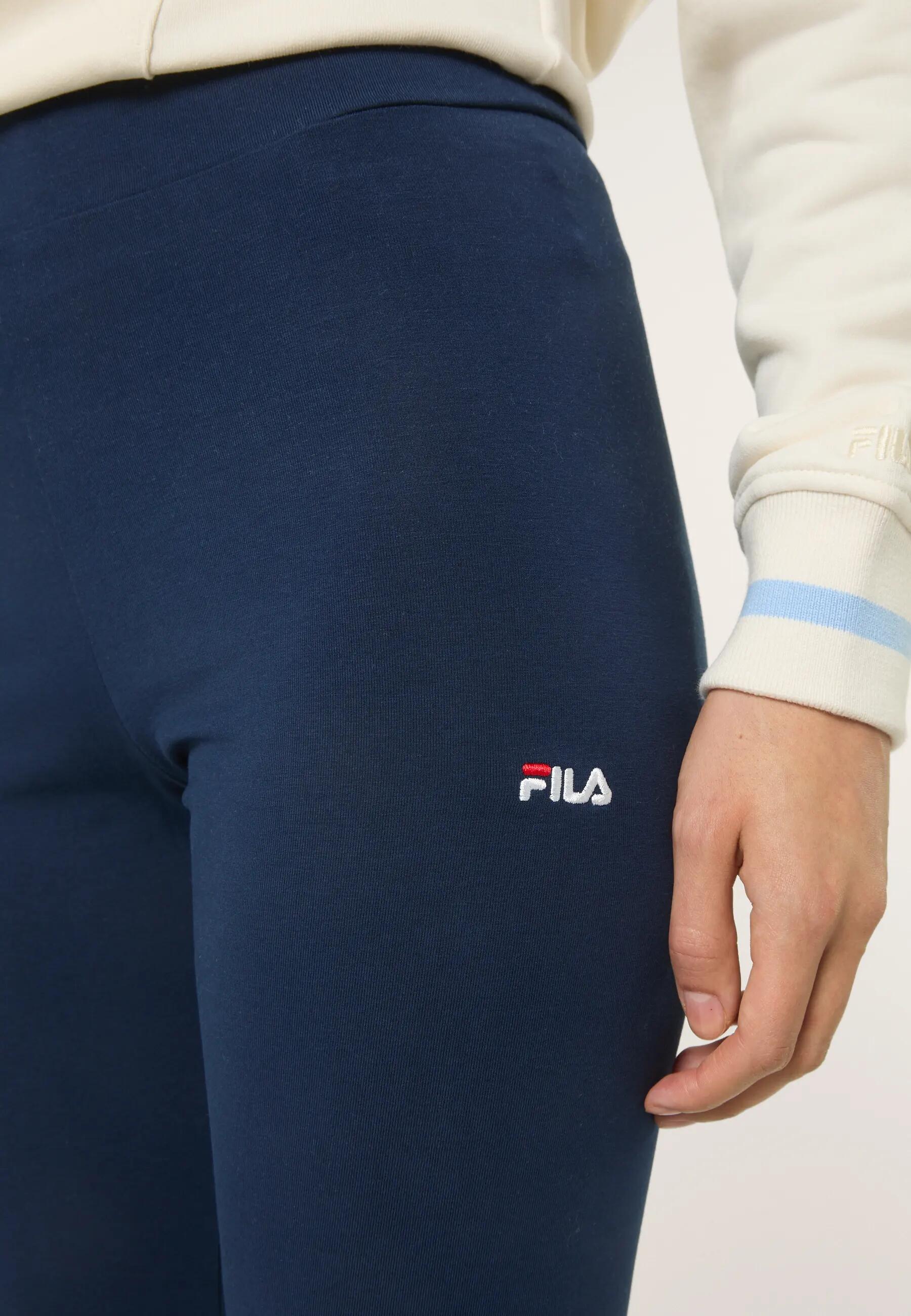 Leggings Donna FILA Casania Sportivi Elasticizzati Vita Alta Black Iris L 5/7