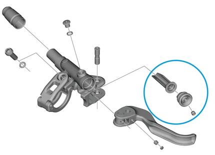 SHIMANO Unité de membrane BL-M9100 - pièce détachée pour leviers de frein XTR...