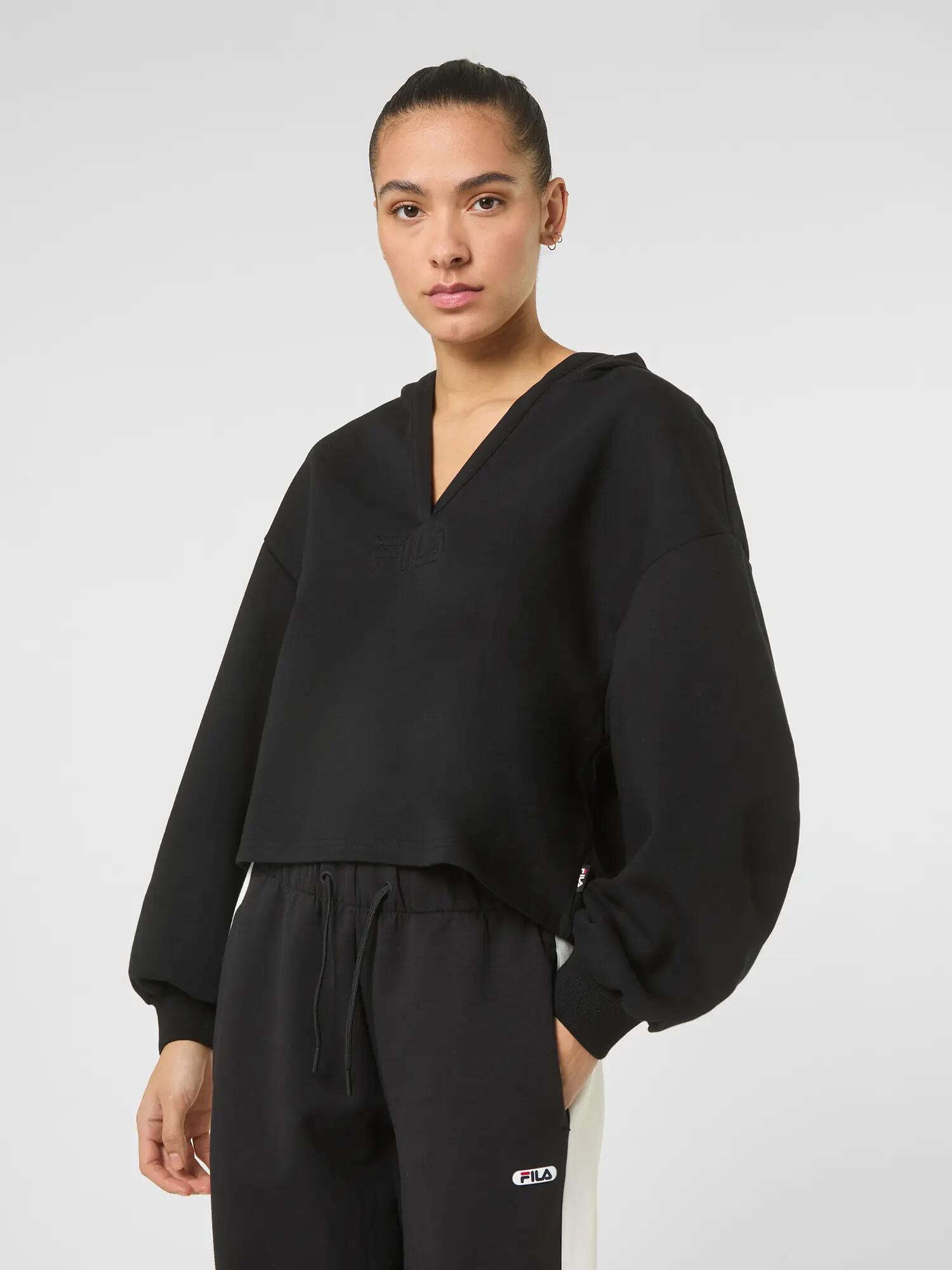 Sweat-shirts à col FILA MEZZANA V pour femmes Coton et polyester 6/7