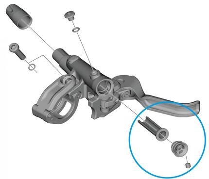 SHIMANO Membran-Einheit BL-M4100 - Ersatzteil für hydraulische Scheibenbremse...