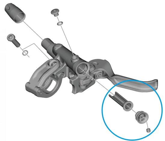 SHIMANO Membran-Einheit BL-M4100 - Ersatzteil für hydraulische Scheibenbremse...