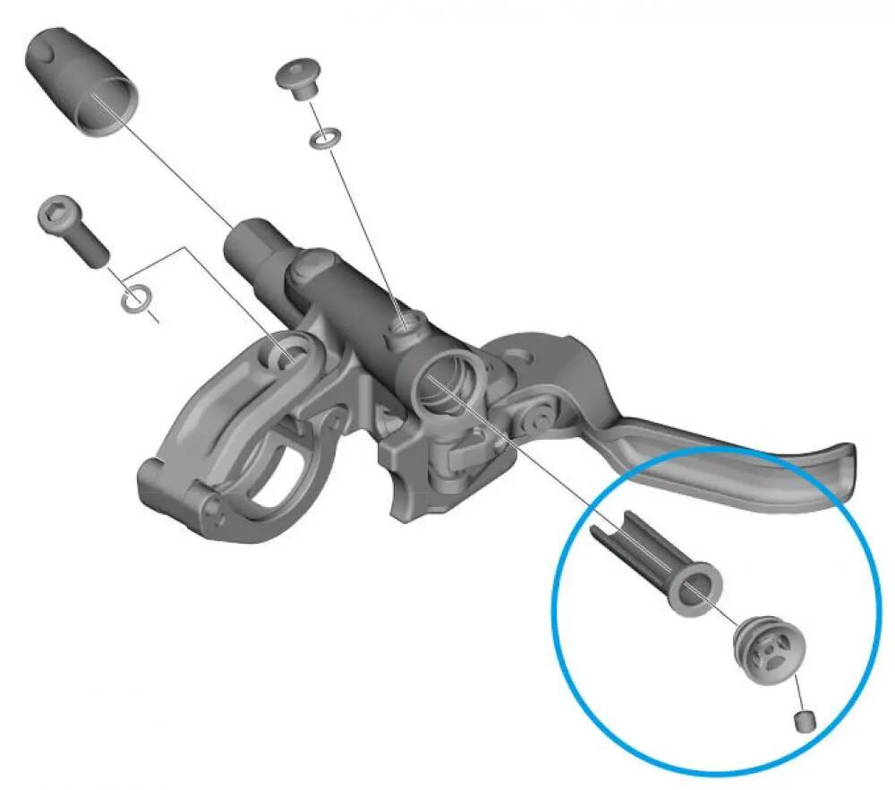 SHIMANO Membran-Einheit BL-M4100 - Ersatzteil für hydraulische Scheibenbremse... 2/2