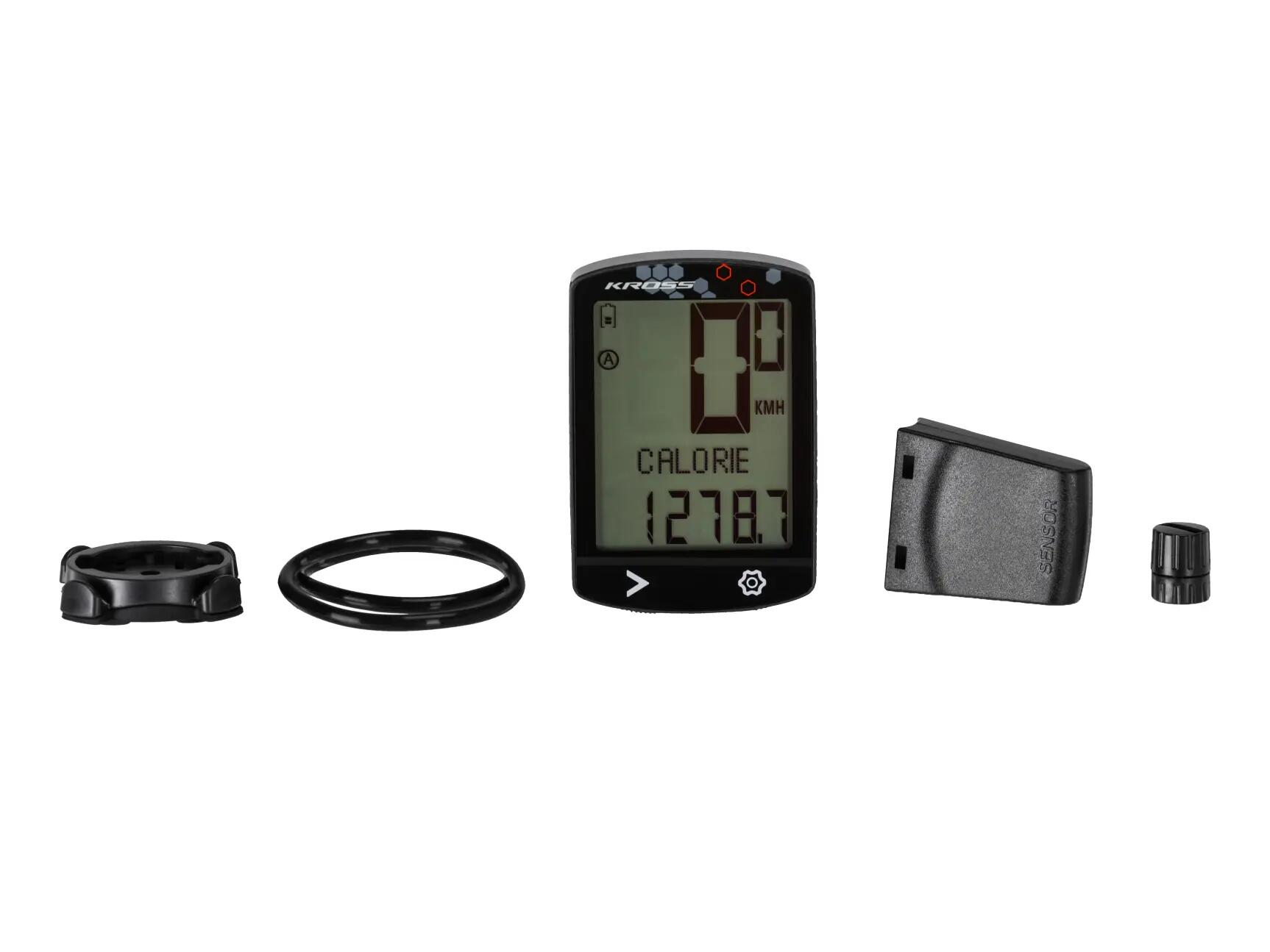 Licznik rowerowy Kross KRC 319UW bezprzewodowy 19 funkcji USB-C 4/5