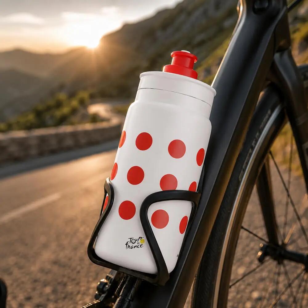 ELITE FLY TDF Red Polka Dot 550 ml Sportflasche - ultraleicht & griffig 2/2
