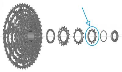 Shimano tandwiel voor cs-lg600 11 tanden - nauwkeurig vervangend tandwiel in mod