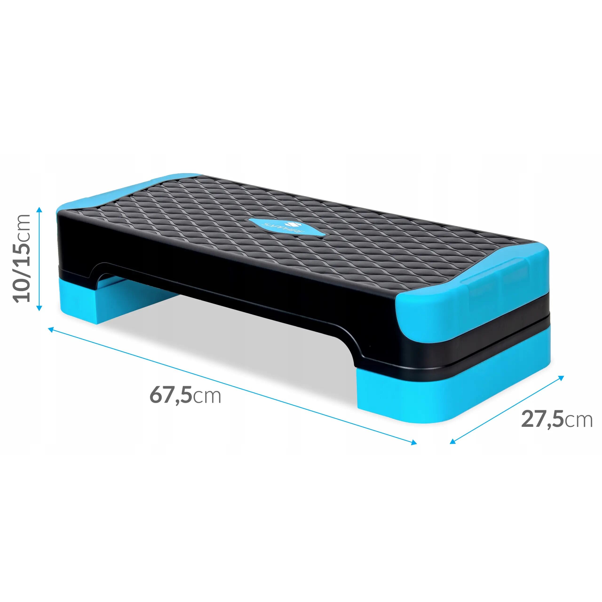 Step fitness dwustopniowy balansujący 2w1 Sapphire SG-057 10/15cm do 100kg 9/9