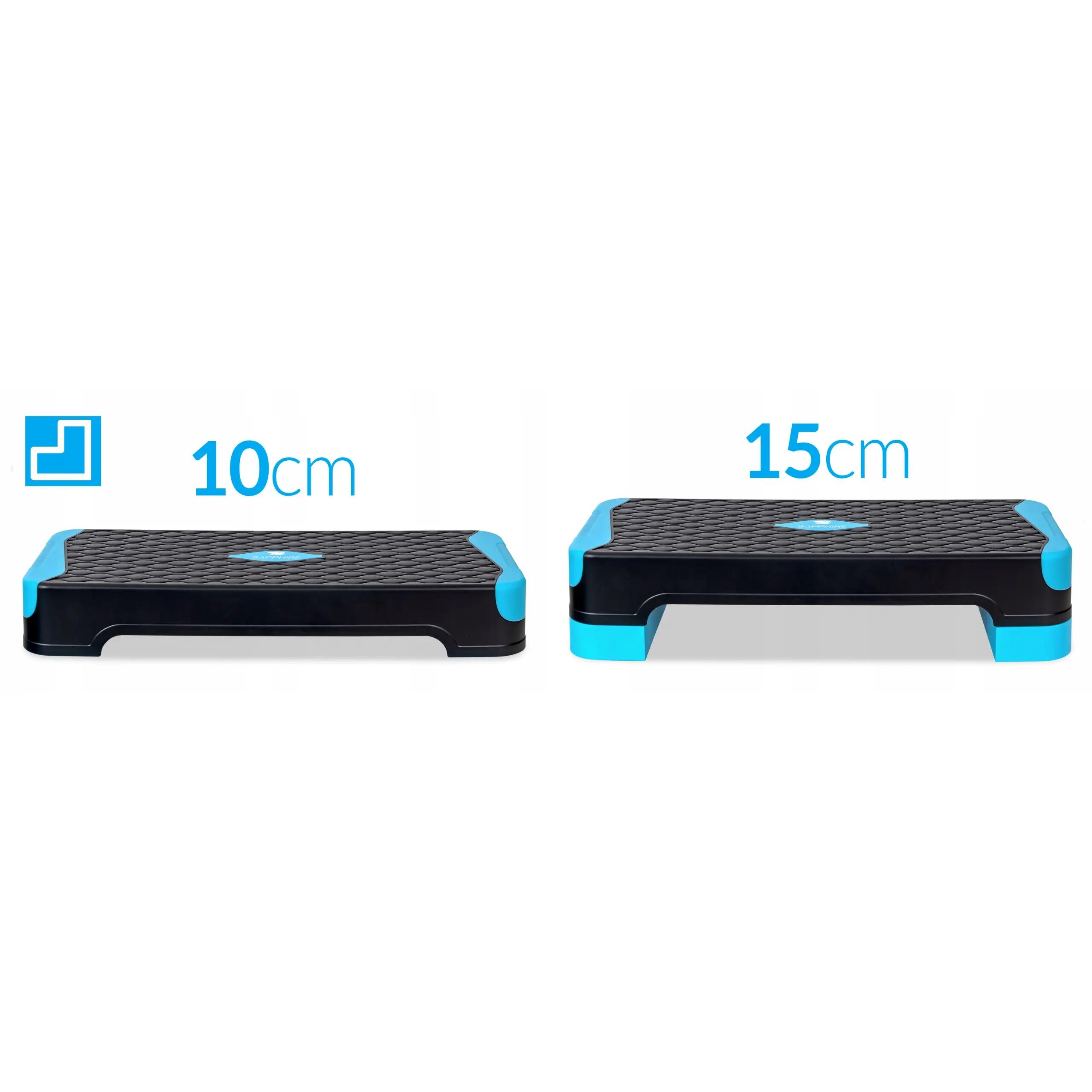 Step fitness dwustopniowy balansujący 2w1 Sapphire SG-057 10/15cm do 100kg 2/9