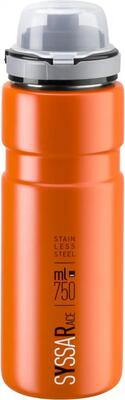 Elite drinkfles syssa race oranje mat 750 ml - robuuste roestvrijstalen drinkfle