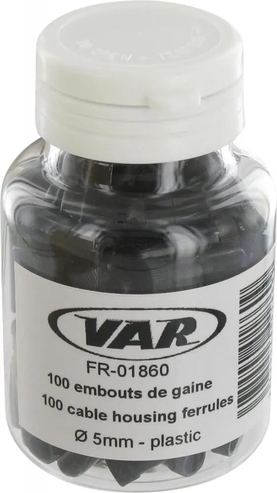 VAR 100 pièces Capuchon de gaine extérieure FR-01860 Ø 5 mm - propres, fiables B 1/2