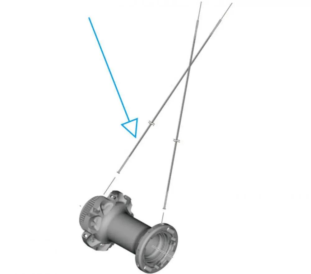 SHIMANO rayon WH-R9270 VR links - pour roue avant de vélo de route, frein à disq 2/2