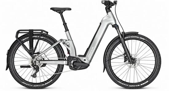 FOCUS AVENTURA² FS 6.7 Wave E-Trekkingbike 27,5 Zoll 800 Wh Silver Größe S