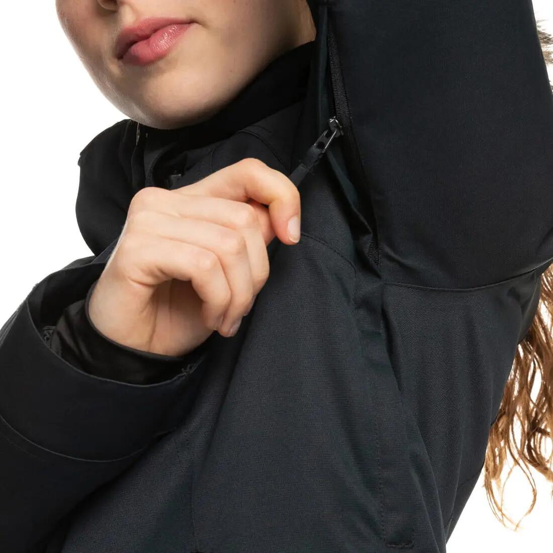 Chaqueta de esquí Roxy Meade para mujer, cálida, negra 6/6
