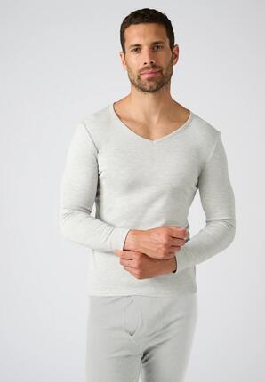 T-shirt thermique Thermolactyl manches longues maille interlock - Bleu