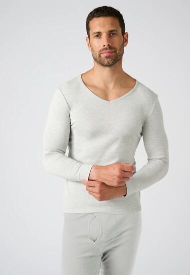T-shirt thermique Thermolactyl manches longues maille interlock - Gris
