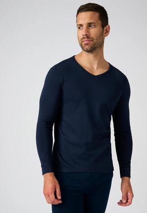 T-shirt thermique Thermolactyl manches longues maille interlock - Bleu