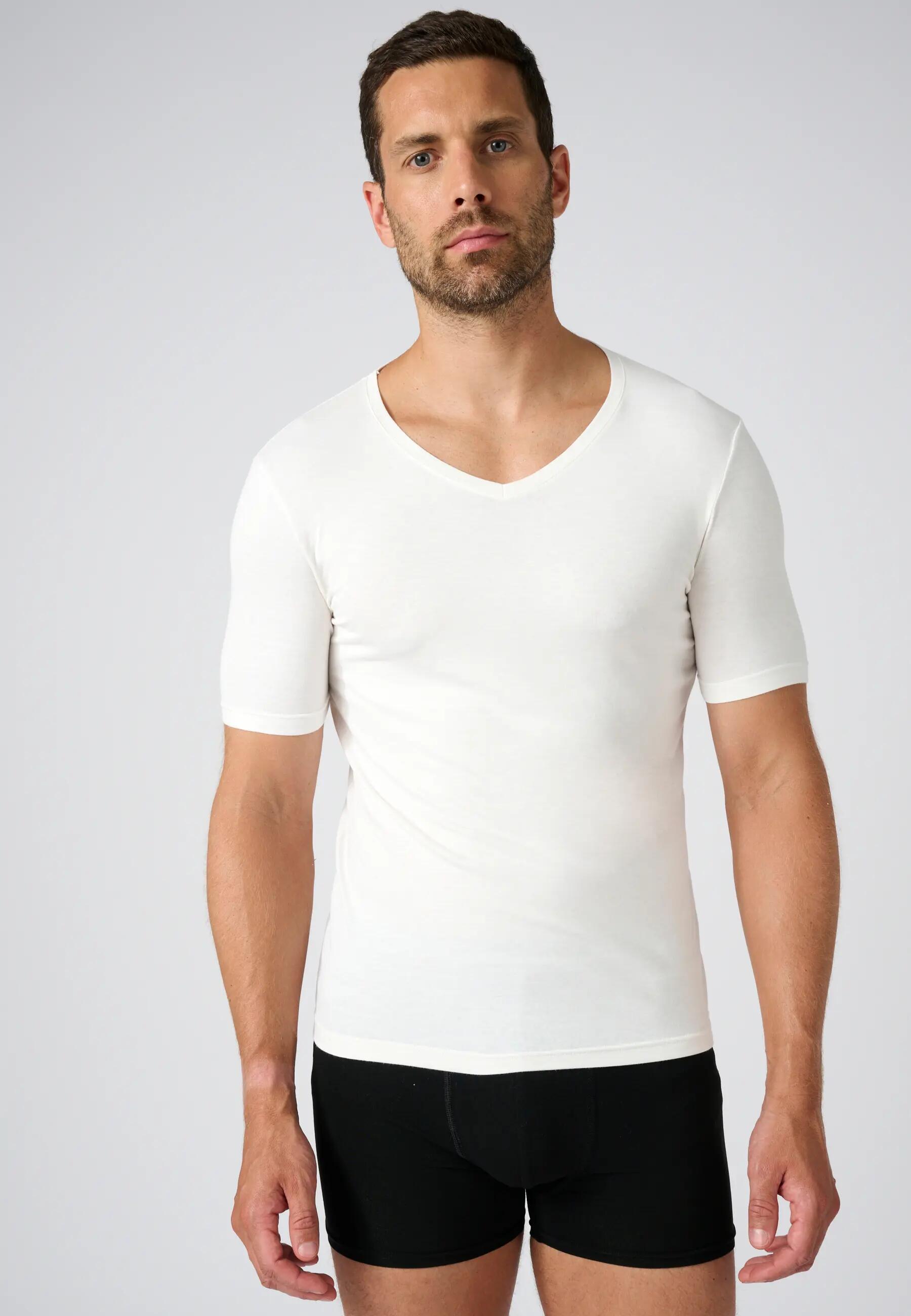 T-shirt manches courtes col V thermique Thermolactyl Sensitive 4/5