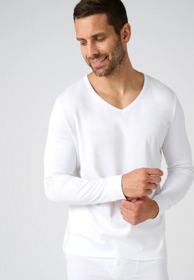 T-shirt thermique Thermolactyl manches longues maille interlock - Blanc