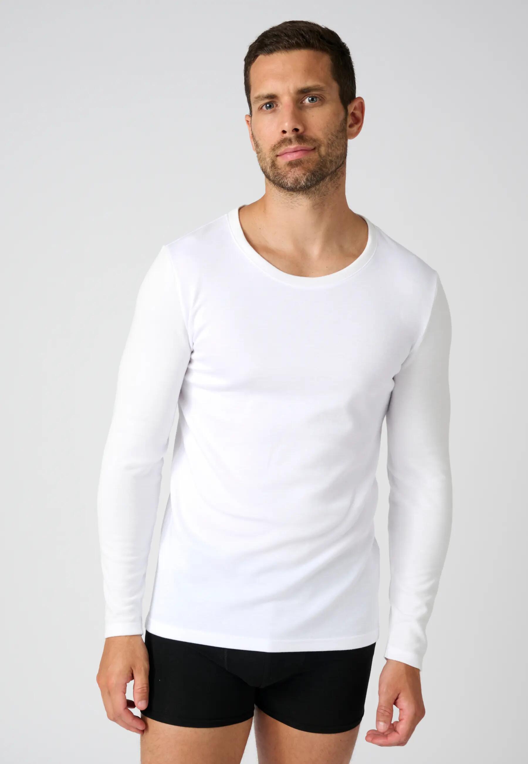 T-shirt thermique Thermolactyl manches longues, double face - Blanc 4/5