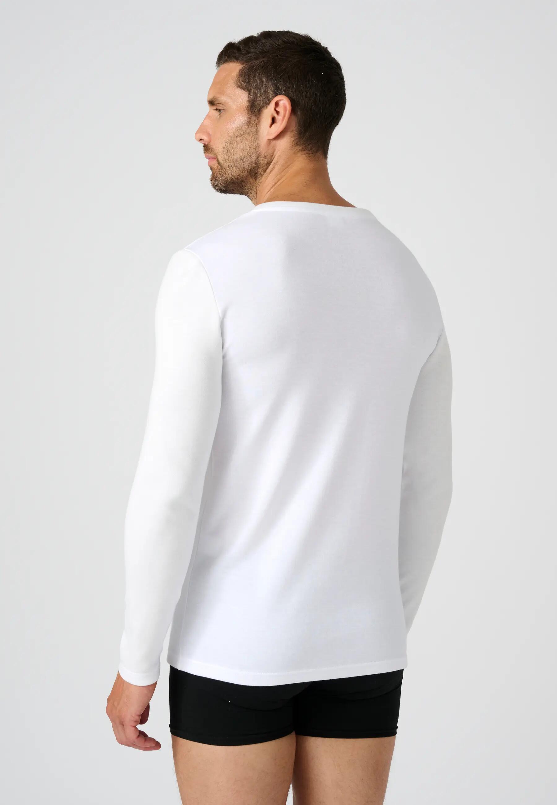 T-shirt thermique Thermolactyl manches longues, double face - Blanc 3/5