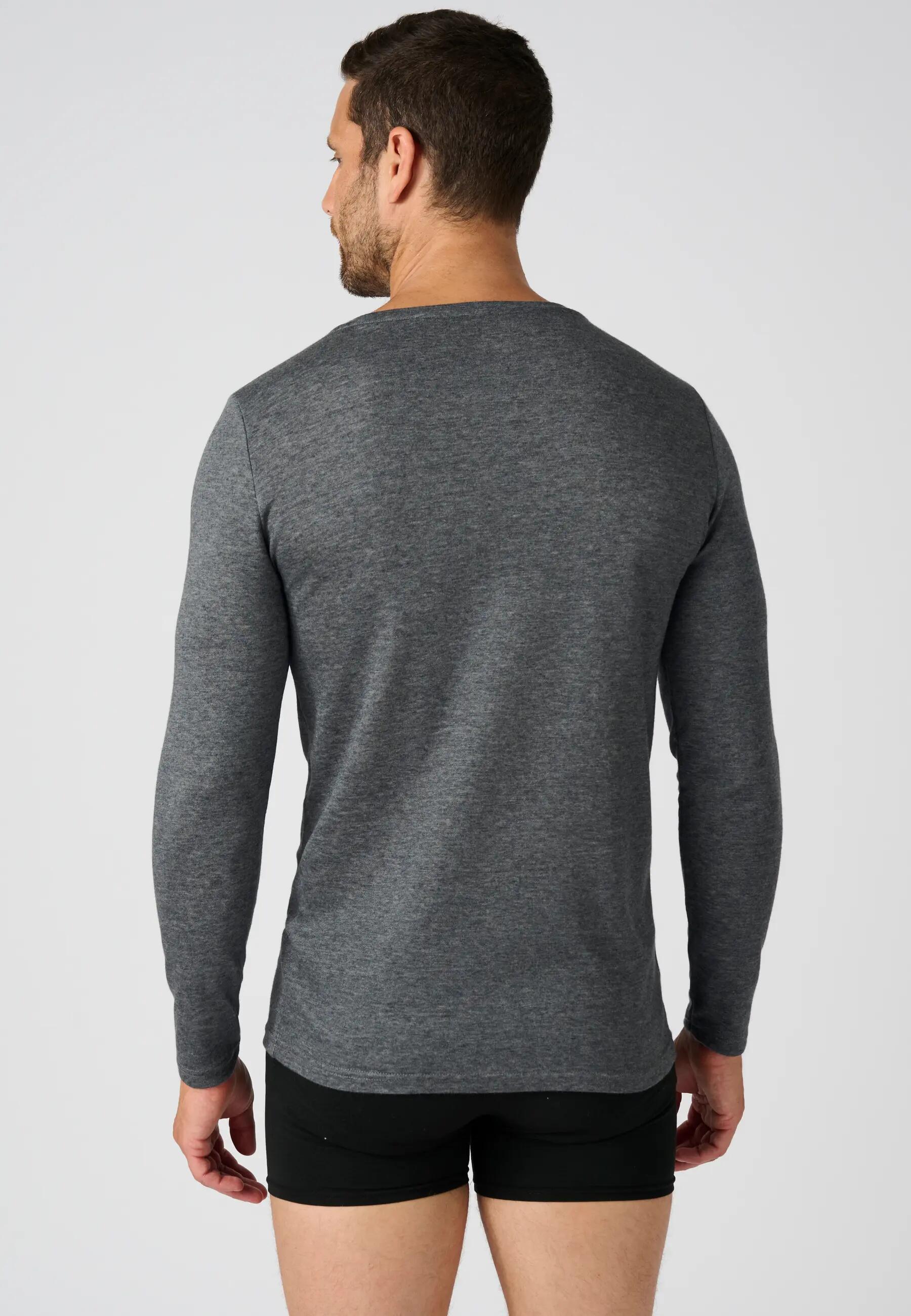 T-shirt thermique Thermolactyl manches longues, double face - Gris 3/5