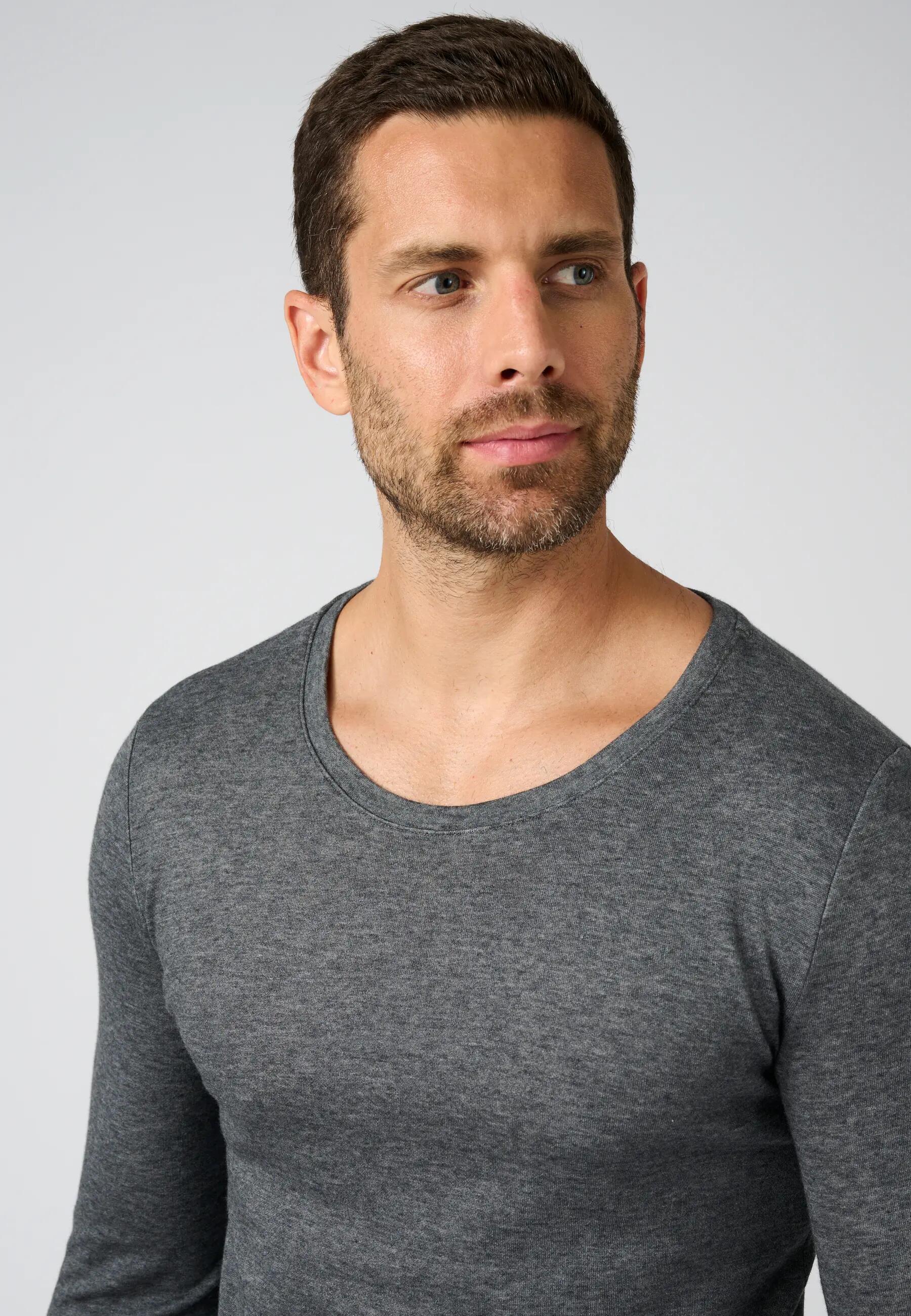 T-shirt thermique Thermolactyl manches longues, double face - Gris 2/5