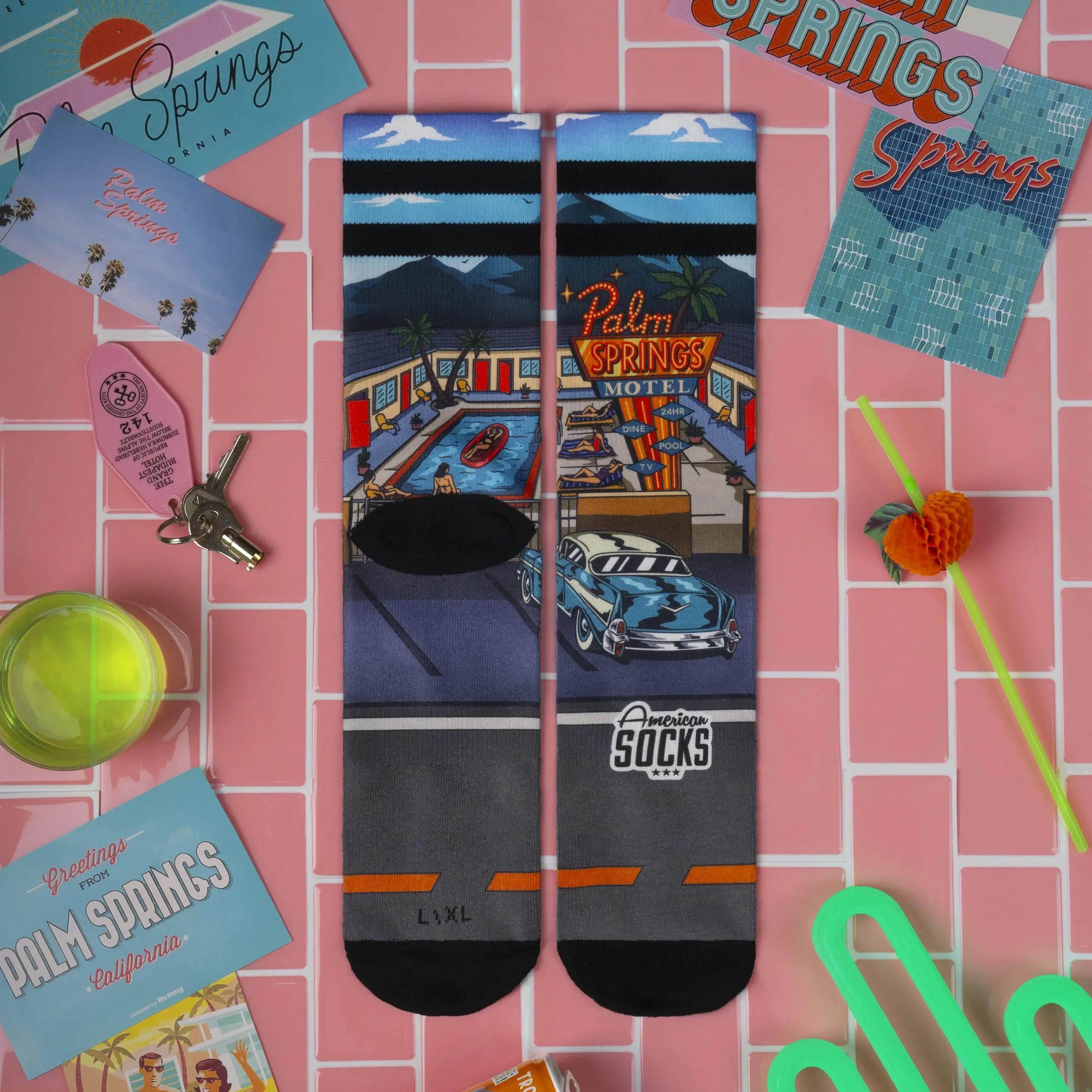 Calzini American Socks Modello Palm Springs Motel Colore Multicolore 7/9