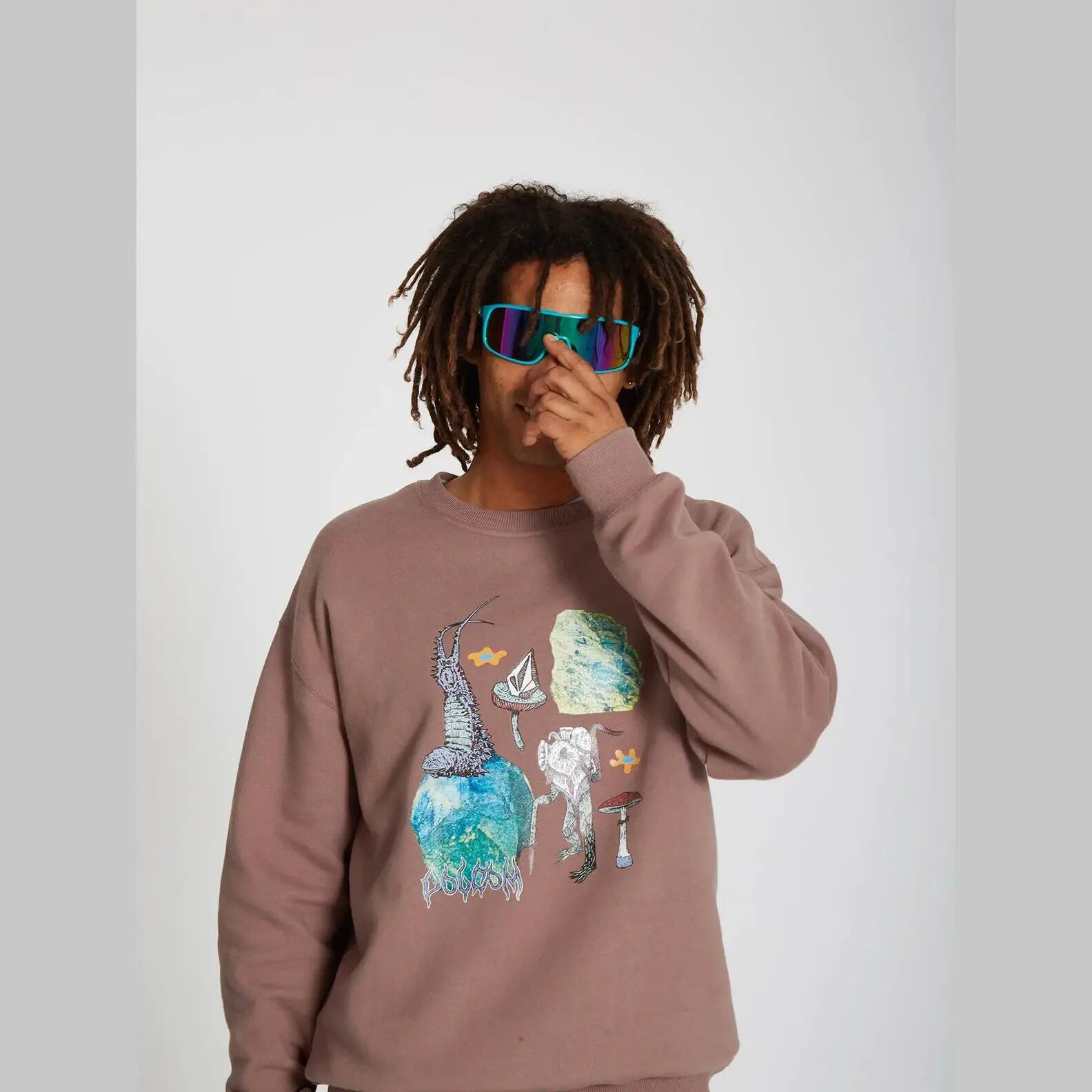 Sudadera Volcom Chrissie Abbott X French Marrón 4/4
