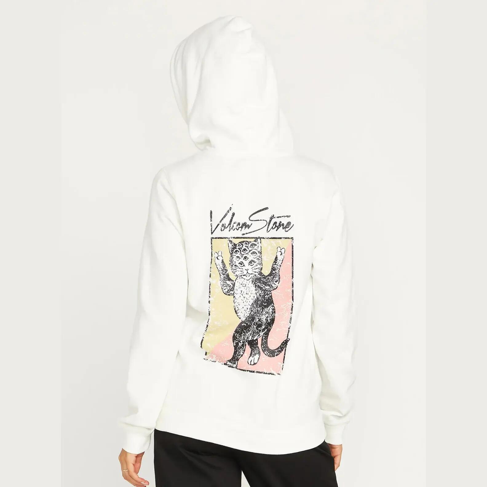 Sudadera con capucha Volcom Truly Deal Blanco 2/2