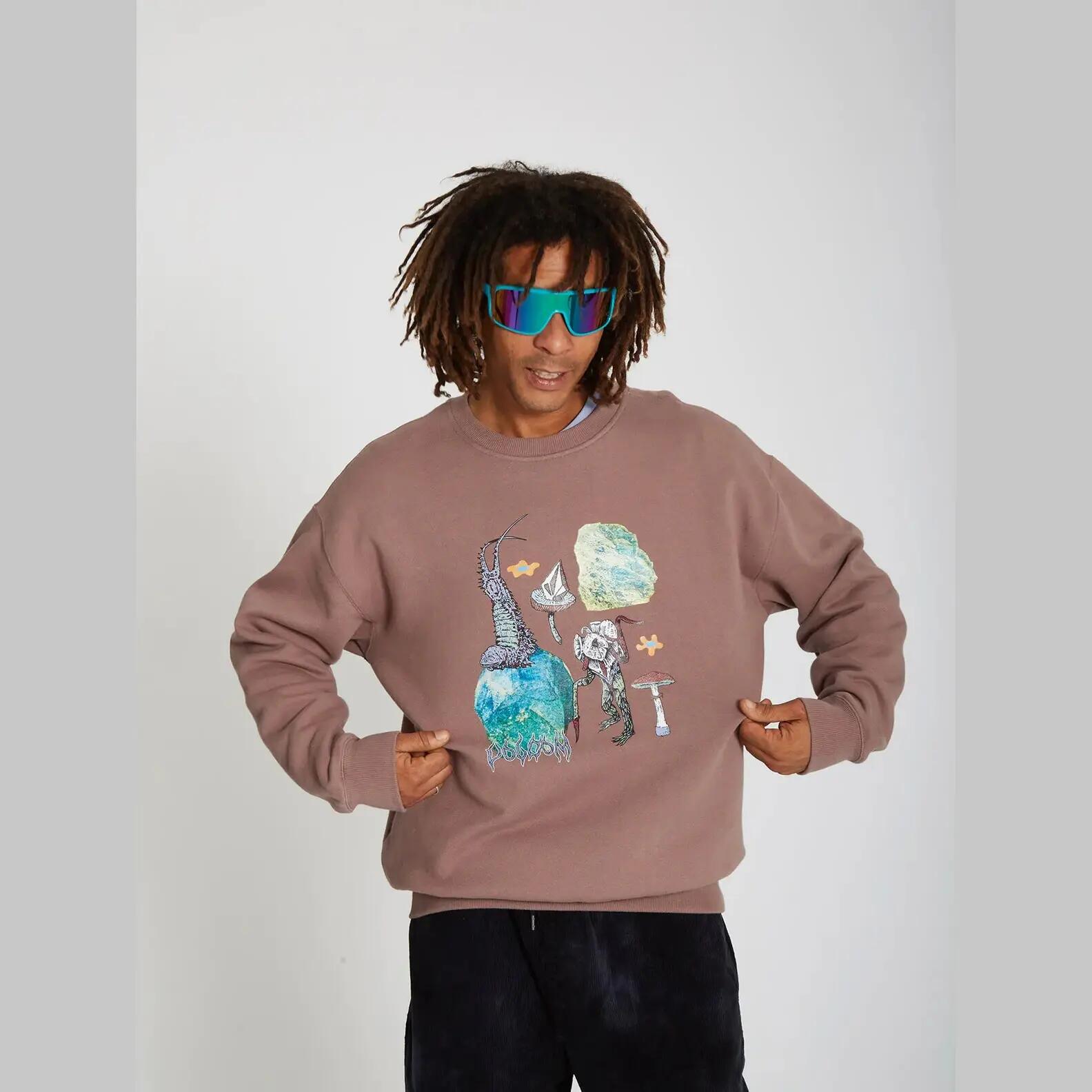 Sudadera Volcom Chrissie Abbott X French Marrón 3/4