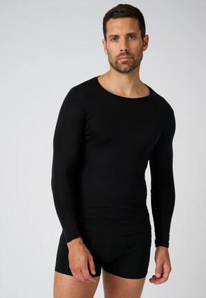 T-shirt col rond manches longues fine côte thermique Thermolactyl Sensitive