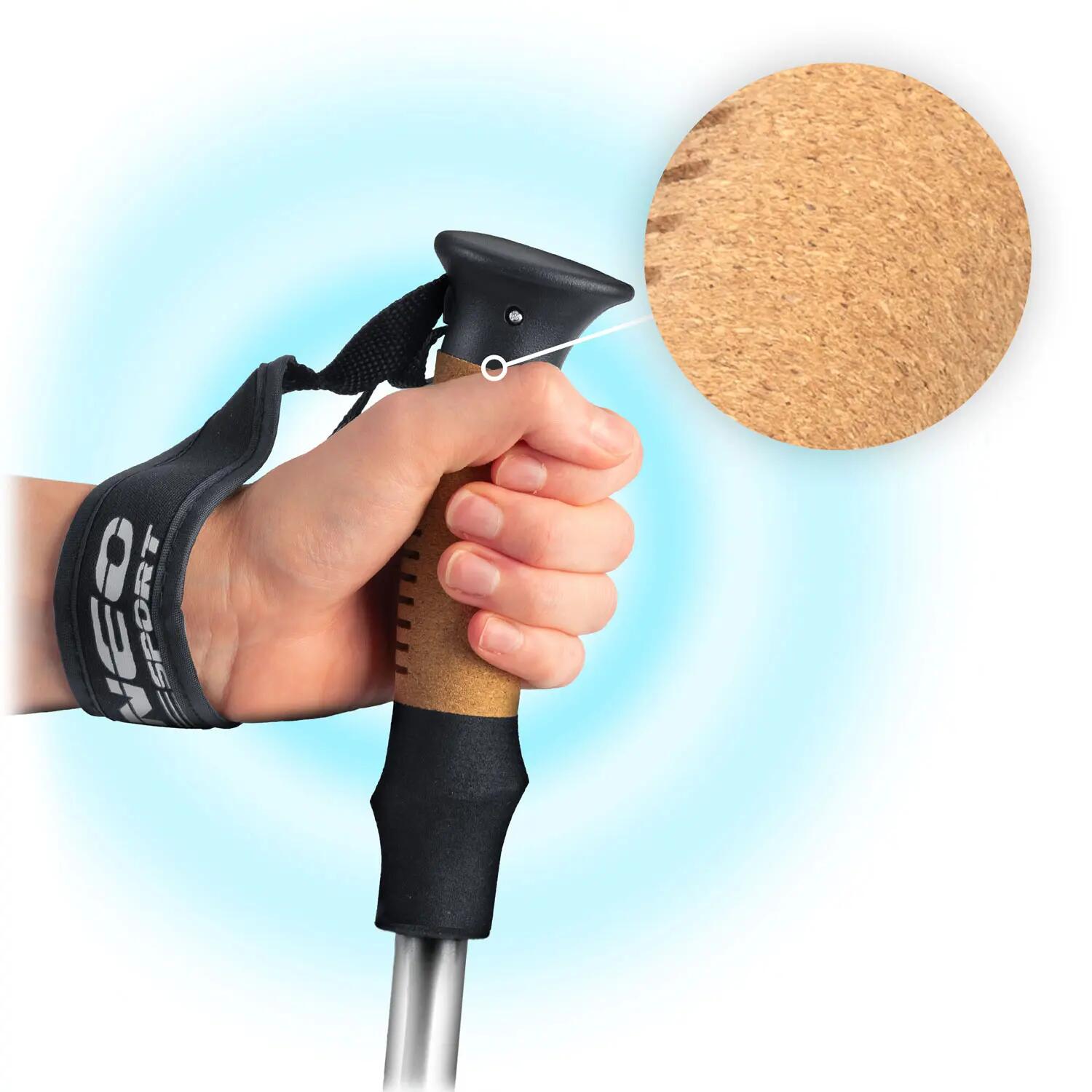 Bastoni da Trekking Neo-Sport Antishock Regolabili 8/10