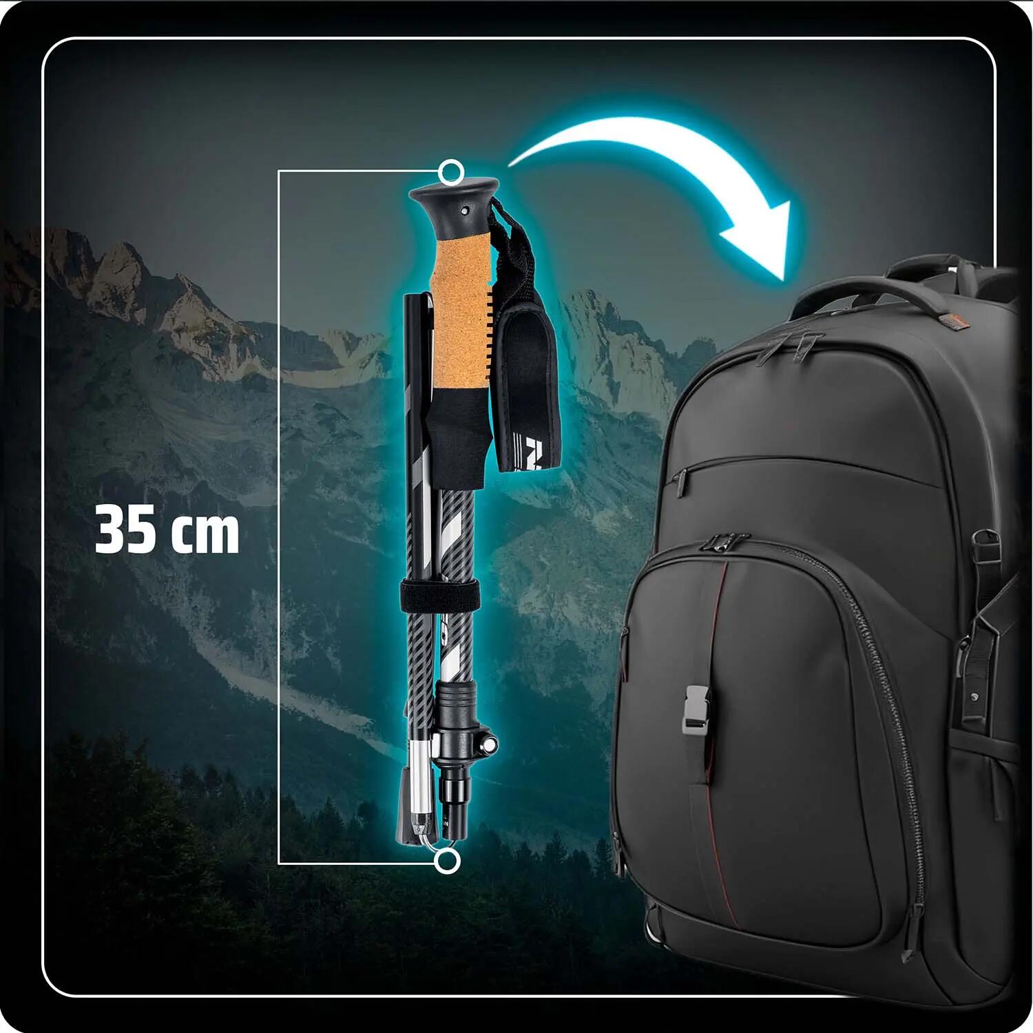 Bastoni da Trekking Neo-Sport Antishock Regolabili 7/10